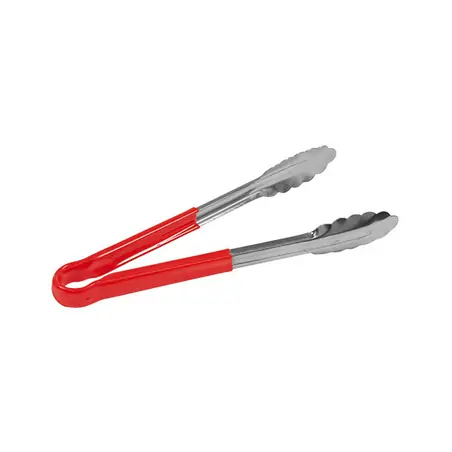 Expédition Rapide Pince &agrave; service Rouge - inox 250 mm