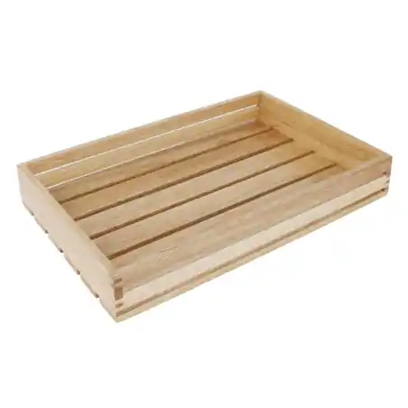 Vente Flash Caisse en bois rustique pour pr&eacute;sentation - 350x230x60mm - CK959 - Olympia