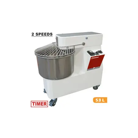 Pas Cher Pétrin à spirale 53 litres haute capacité - 2 vitesses avec timer - NT53/T2V - Diamond