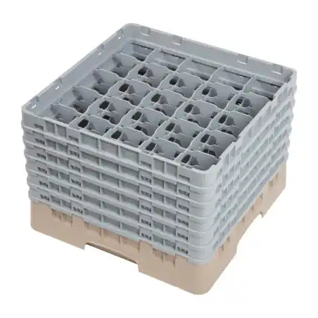 Retour Gratuit Casier &agrave; Verres 25 Compartiments - Hauteur Max 298mm - Polypropyl&egrave;ne - DW557 - Cambro