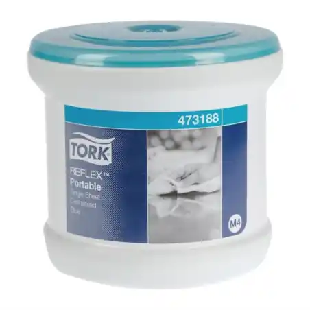 Distributeur portable Tork Reflex - Syst&egrave;me &agrave; d&eacute;vidage central - R&eacute;f. DC488 - Tork Promotion