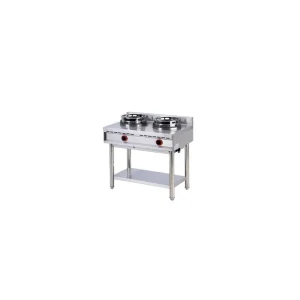 Wok à gaz 2 brûleurs - 2 x 13 kW | Nayati - AHA0018 Dernier Modèle