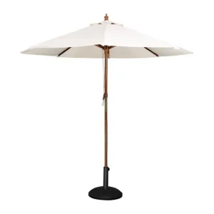 Parasol rond écru 3m | Bolero - CB516 Réduction