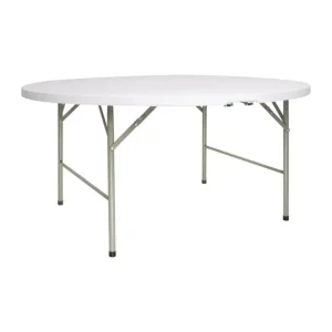 Promotion Table ronde pliable au centre blanche 1530mm | Bolero - CC506