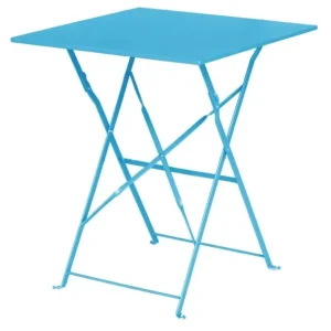 Table de terrasse carrée en acier Bolero 600mm Vente Flash