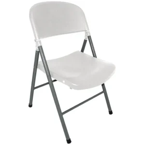 Usine Directe Chaises pliantes blanches et grises | Bolero - CE692