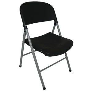 Chaises pliantes noires et grises | Bolero - CE693 En Vogue