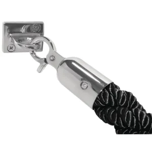 Cordon d accueil torsadé noir | Bolero - CF136 Premium