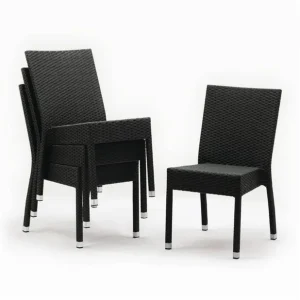 Livraison Mondiale Chaises en rotin PE anthracite | Bolero - CF159