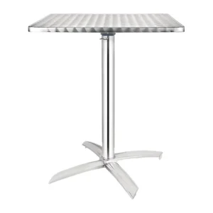 Certifié Table carrée à plateau basculant inox 600mm | Bolero - CG838