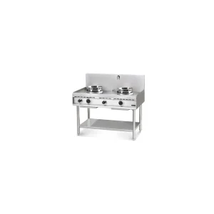 Wok à gaz 2 brûleurs + robinet d'eau 2 x 13 kW | Nayati - AHA0002-M Livraison Mondiale