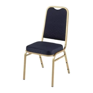 Chaises de banquet à dossier carré bleues | Bolero - DL015 Meilleure Vente
