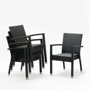 Solde Fauteuils en rotin PE anthracite | Bolero - DL477
