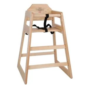 Bon Plan Chaise haute en bois finition naturelle | Bolero - DL900