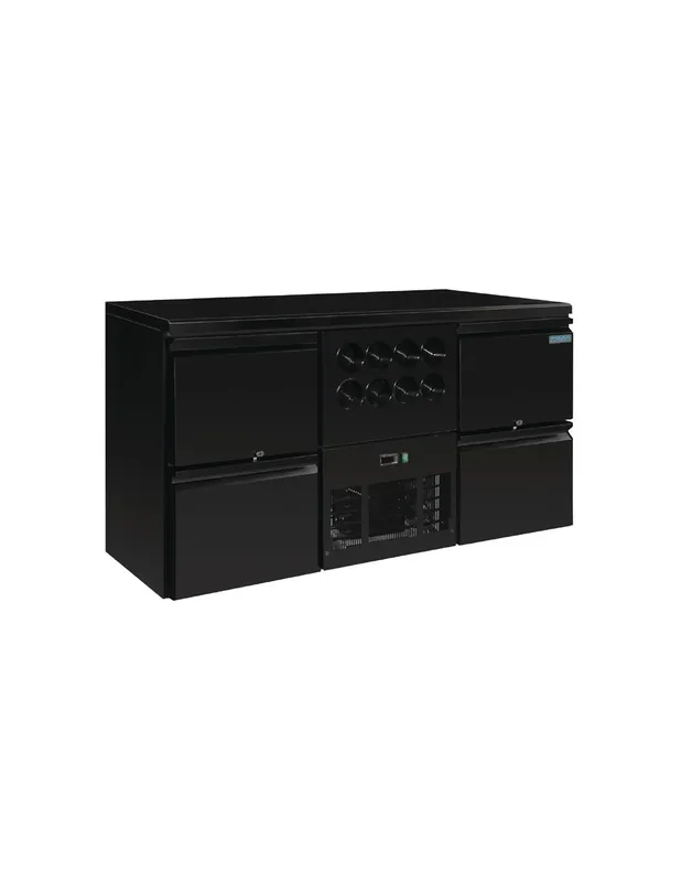 Meilleure Qualité Arrière-bar à vin avec 4 tiroirs série U - 380 litres | Polar - GL457