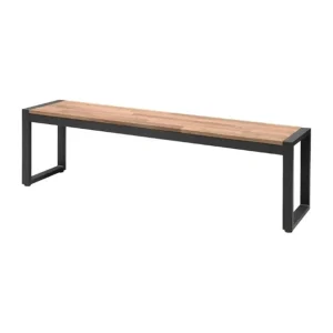 Bancs industriels en acier et acacia 160 cm (lot de 2) | Bolero - DS158 Prix Promo