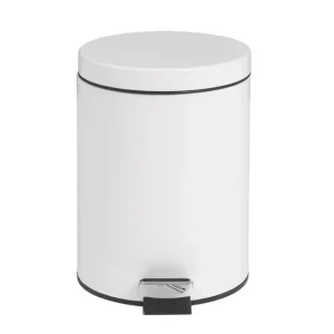 Marque Poubelle à pédale blanche 5L | Bolero - DP038