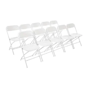 Nouvelle Collection Chaises pliantes blanches | Bolero - GD387