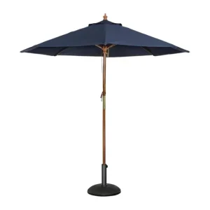 Parasol rond 2,5m bleu marine | Bolero - GG496 Quantité Limitée