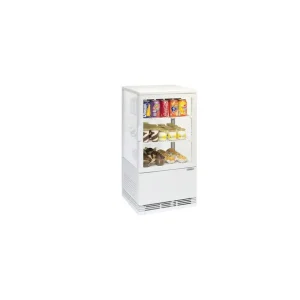 Mini vitrine réfrigérée positive 58 L Blanche | Casselin - CVR58LB Seulement Aujourd’hui