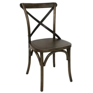 Expédié Aujourd’hui Chaises couleur noyer avec dossier croisé | Bolero - GG658