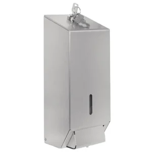 Retour Gratuit Distributeur de savon liquide en acier inoxydable 1 litre | Jantex - GJ034