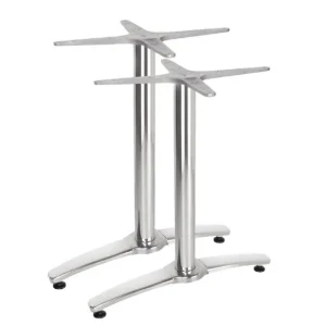 Pied de table double aluminium | Bolero - GH985 Quantité Limitée