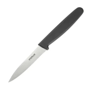 Exclusif Couteau d'office lame droite noir 75mm | Hygiplas - C268