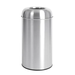 Poubelle dome inox ouverte 40L | Bolero - GK972 Soldes