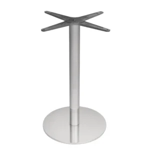 Pied de table rond en acier inoxydable | Bolero - GK992 Bon Marché