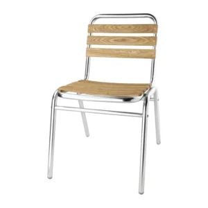 Petit Prix Chaises bistro frêne et aluminium | Bolero - GK997