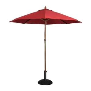 Parasol rond 2,5m rouge | Bolero - GL304 En Vogue