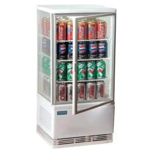 Vitrine réfrigérée positive blanche Série C 68L | Polar - CX578 Paiement Sécurisé