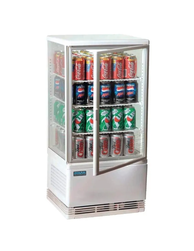 Vitrine réfrigérée positive blanche Série C 68L | Polar - CX578 Paiement Sécurisé