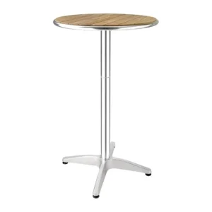 Quantité Limitée Mange-debout rond en frêne 600mm | Bolero - GR332