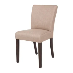 Chaise contemporaine en toile de jute écrue lot de 2 | Bolero - GR367 Prix Réduit