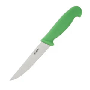 Couteau à légumes denté vert 100mm | Hygiplas - C862 Offre Spéciale