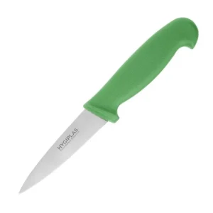Couteau d'office vert 90mm | Hygiplas - C866 Haute Qualité