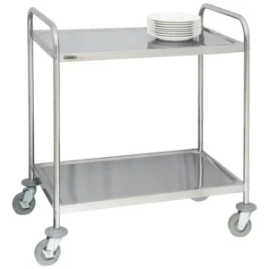 Vente Directe Chariot de service en inox 2 plateaux | Casselin - CCI2