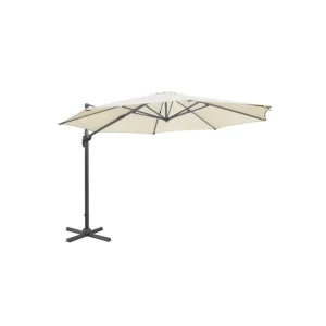 Parasol déporté professionnel Bolero Venice crème 3,5 m Réduction