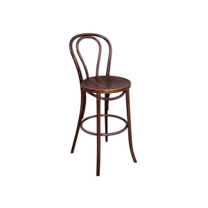 Tabouret haut bistro en bois courbé noyer | Fameg - CW012 Super Prix