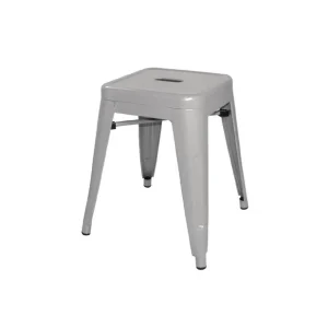 Tabouret bas en acier galvanisé Bistro (paquet de 4) | Bolero - DL875 Authentique