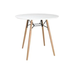 Promotion Saisonnière Table ronde blanche Arlo 798mm | Bolero - DB218