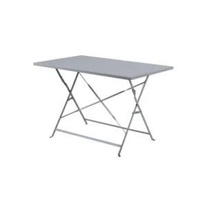 Vente Directe Table de terrasse pliable grise 1100 x 700mm | Bolero - CH969