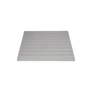 Top Vente Plateau de table carré en aluminium gris clair 700 mm | Bolero - FW598
