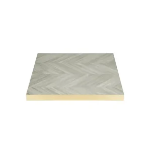 Quantité Limitée Plateau de table carré pré-percé Chevron 700mm | Bolero - FU512