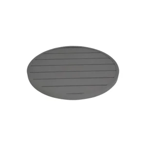 Plateau de table rond en aluminium gris foncé 580 mm | Bolero - FX037 Expédié Aujourd’hui