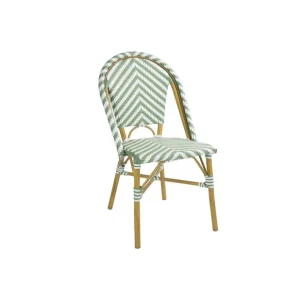 Chaises style parisien en rotin vert clair (lot de 2) | Bolero - FU535 Satisfait Ou Remboursé