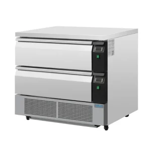 Soubassement double réfrigération 2 tiroirs Série U 4x GN 1/1 | Polar - DA996 Exclusif