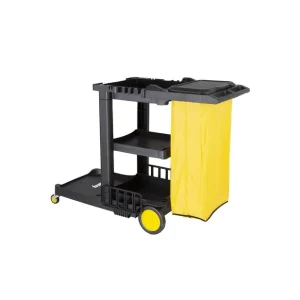 Chariot de nettoyage noir | Jantex - FU997 Artisanat